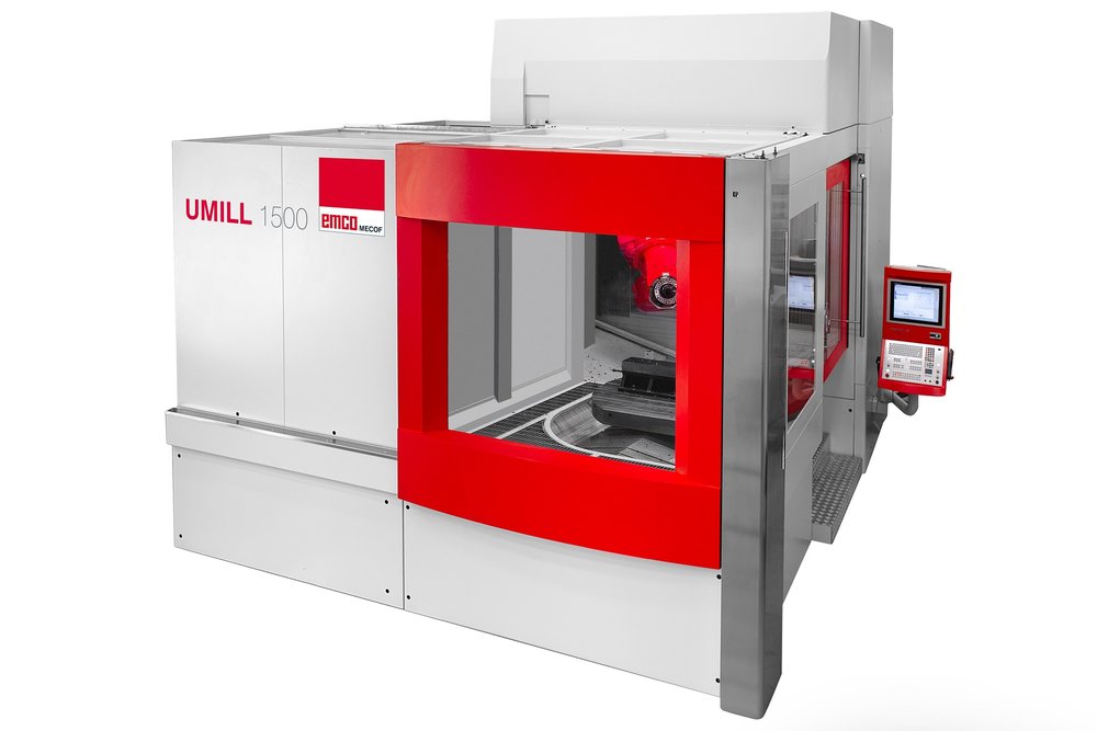 Extension of the Umill range around the new Umill 1500: New 5-axis milling center for the complete machining of complex workpieces up to 4,5 tons.